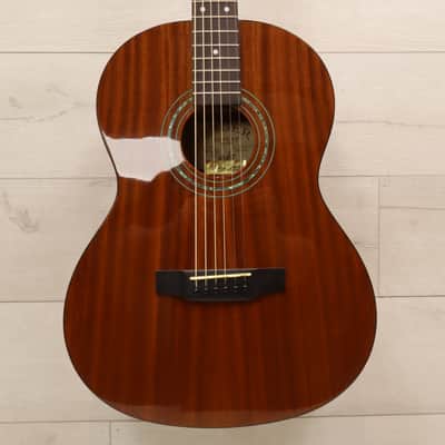 Zager EZ-Play SS MHGY 000 Parlor Petite Full Size Mahogany Acoustic Guitar w/ OHSC image 1