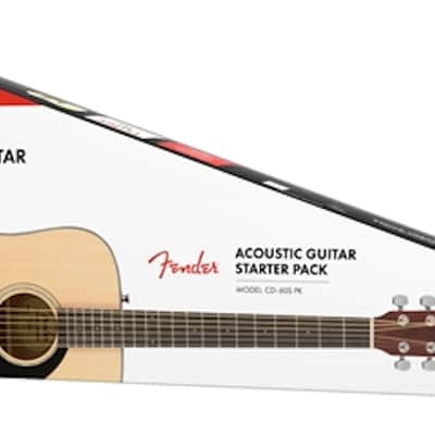 Fender CD-60S Dreadnought Acoustic Guitar Pack V2 Natural image 5