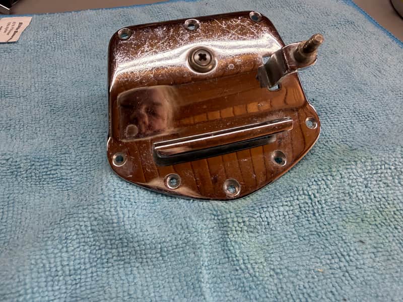 Univox Tremolo Tailpiece 60s-70s - Chrome Teisco Kawai Guyatone kawai image 1