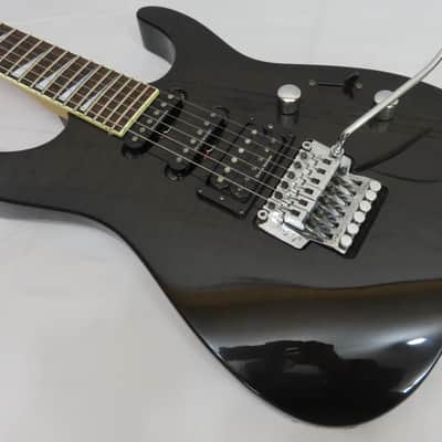 1996 Jackson Dinky DK2 Guitar MIJ - Trans Black HSS Duncan Designed PUPs Japan image 3