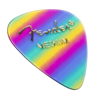 Fender Picks 351 Rainbow medium 12er Set Premium Celluloid - Set of Picks image 1