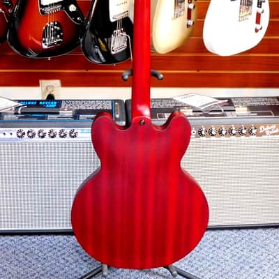 2008 Epiphone Dot Studio Semi-Hollow Electric Guitar w/Case! Worn Cherry Finish! VERY NICE!!! image 5