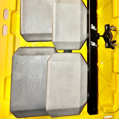 Latin Percussion LP1210 Granite Block 5pc Set with Mount 2010s - Grey image 2