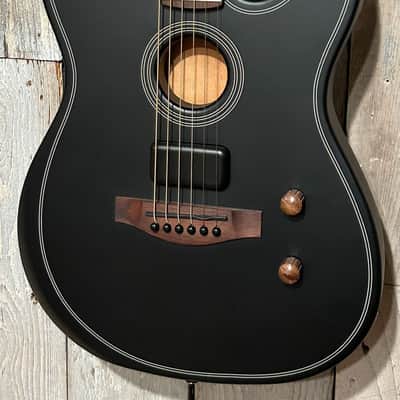 NEW Fender Acoustasonic Standard Telecaster - Black, Support Small Business and Buy It Here! Pro Set Up Included! image 1