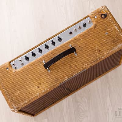 1959 Fender Tweed Twin 5F8-A High Power Vintage 2x12 Tube Amp, 100% Original Circuit, Jensen P12N image 4