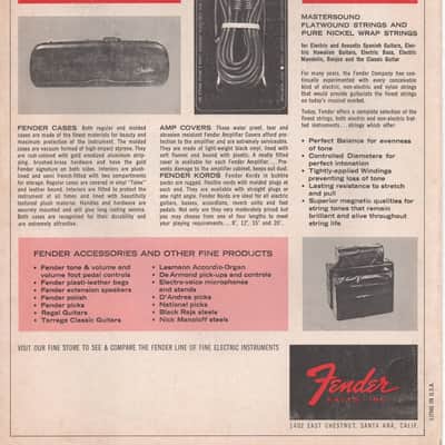 Fender- 1965-66, Fine Electric Instruments, Catalog image 2