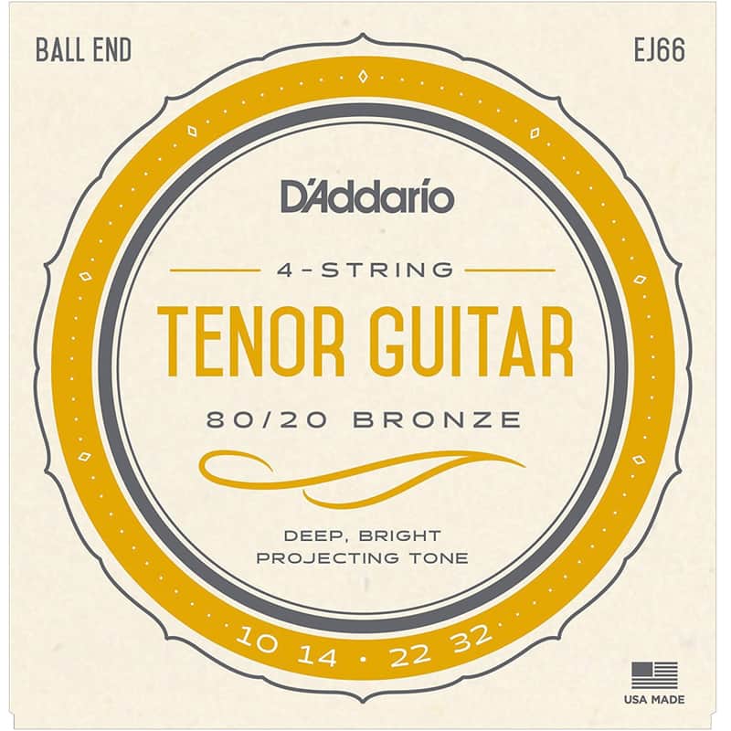 D'Addario EJ66 80/20 Bronze Tenor Guitar Strings (10-32) image 1