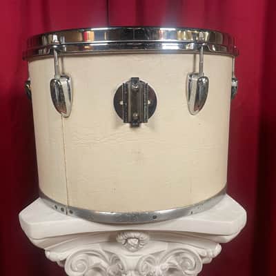 1975 Slingerland Sound King 9x13 Concert Tom Classic White Cordova Leatherette Wrap 13x9 image 6
