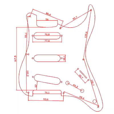 8-Hole SSS Strat Pickguard - 4-Ply Brown Tortoise image 2