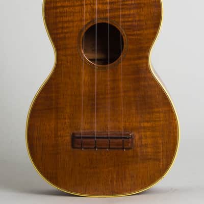 C. F. Martin Style 2-K Soprano Ukulele, c. 1925, black tolex hard shell case. image 3