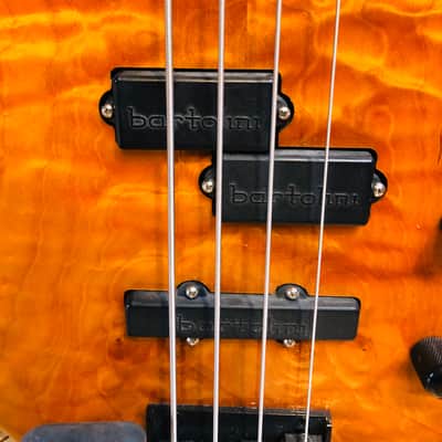 Warmoth Bass Guitar, Aguilar OBP1 preamp. Bartolini pickups image 3
