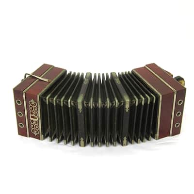 Foerster 96 Key Chemnitzer Concertina Button Accordion, Original Case image 22