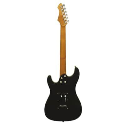 Aria Pro II Dg Electric Guitar Black W/Strap image 2