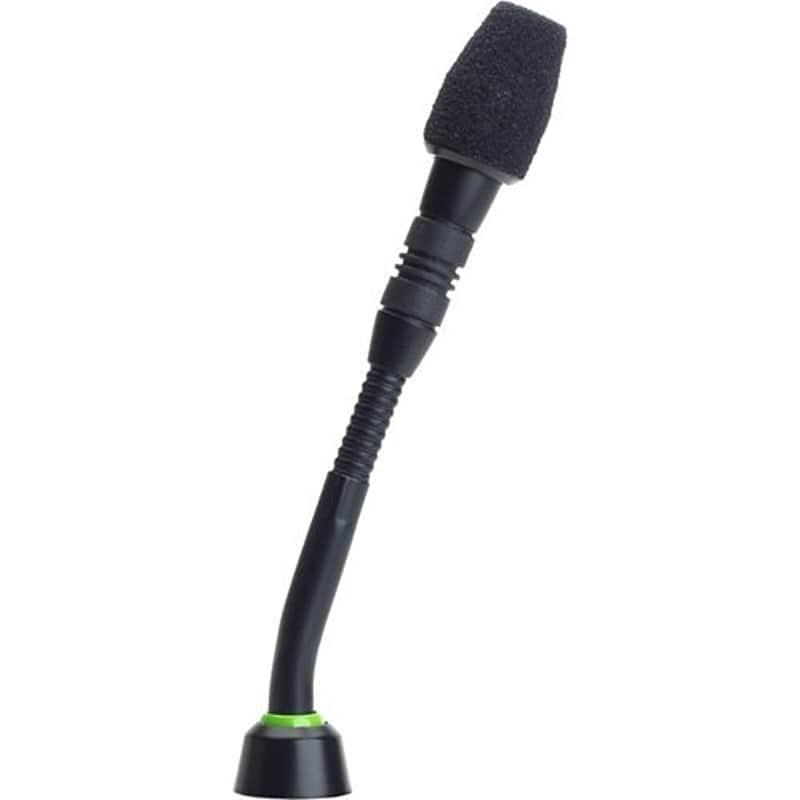 Shure MX418D/C Cardioid Condenser Microphone, 18" Gooseneck, Includes Desktop Base with 10' Cable, Logic Functions, Programmable Switch, LED Indicator, Snap-Fit Foam Windscreen image 1