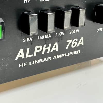 ETO ALPHA 76A Self-contained High Frequency Linear Power Amplifier image 7