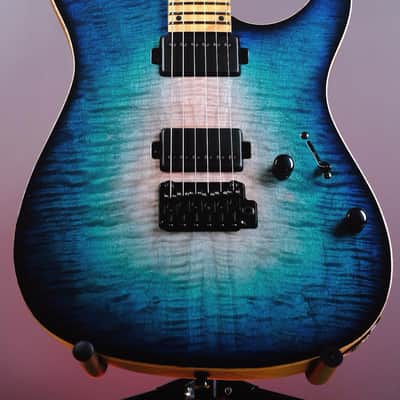Mayones Aquila Elite V24 S 6 Natural Fade Turquoise Burst Gloss image 5