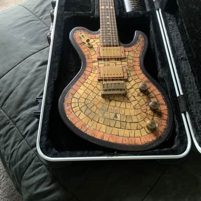 Mondell Custom Guitars Model T “Spanish Galleon” 2023 - Gold Leaf Metal Mosaic Top - Brazilian Rosewood Fingerboard image 1