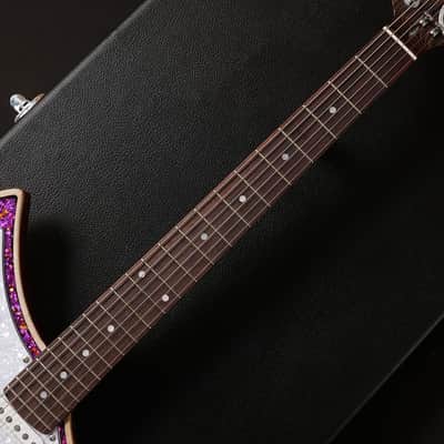 Cream Guitars Revolver Deluxe - Galaxy Purple Glitter image 5