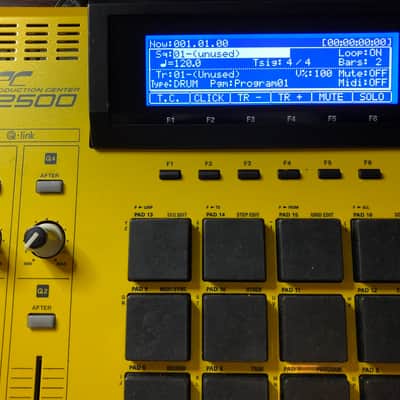 AKAI MPC2500 BRAND NEW LED Screen Display WHITE BLUE Blue/BLACK LCD image 3