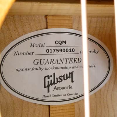 Gibson  CQM  Songmaker  2009 - Natural  Very Rare Made in Canada Guitar image 12