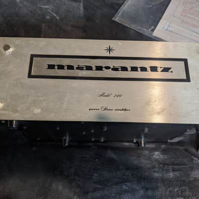 Marantz Model 240 120-Watt Solid-State Power Amplifier 1972- Silver image 2