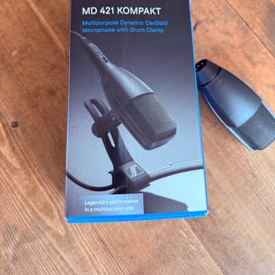 Sennheiser MD421 Kompact Cardioid Dynamic Microphone w/ Drum Clamp image 1