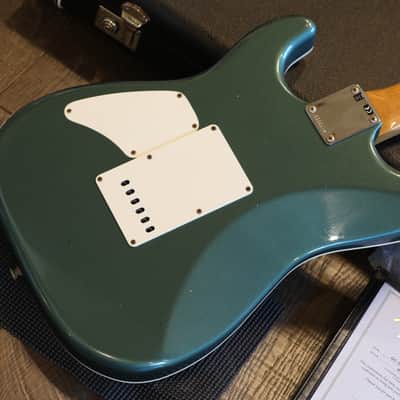 Unplayed! 2021 Fender Custom Shop Stratocaster HST Electric Guitar Aged Sherwood Metallic Relic + COA OHSC image 14