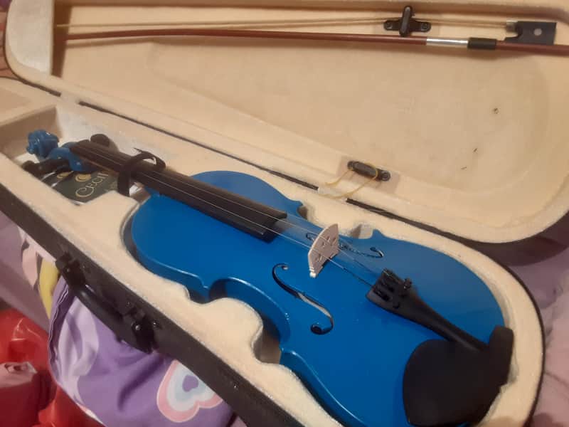 Mendini by Cecilio Blue Violin 2010's image 1