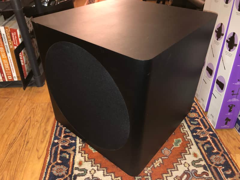 Dayton Audio Sub-1500 Black Floor Stereo Subwoofer image 1
