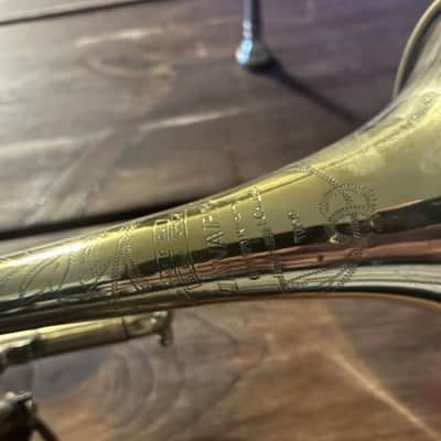 Rare Vintage 1950s Tanabe Tokyo Long Cornet – Polished Bare Brass – Plays Great! image 2