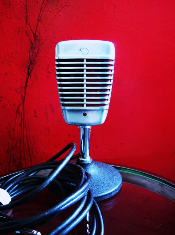 Vintage 1950's Shure 51 dynamic omni-directional microphone multi Z w cable Nat King Cole image 1