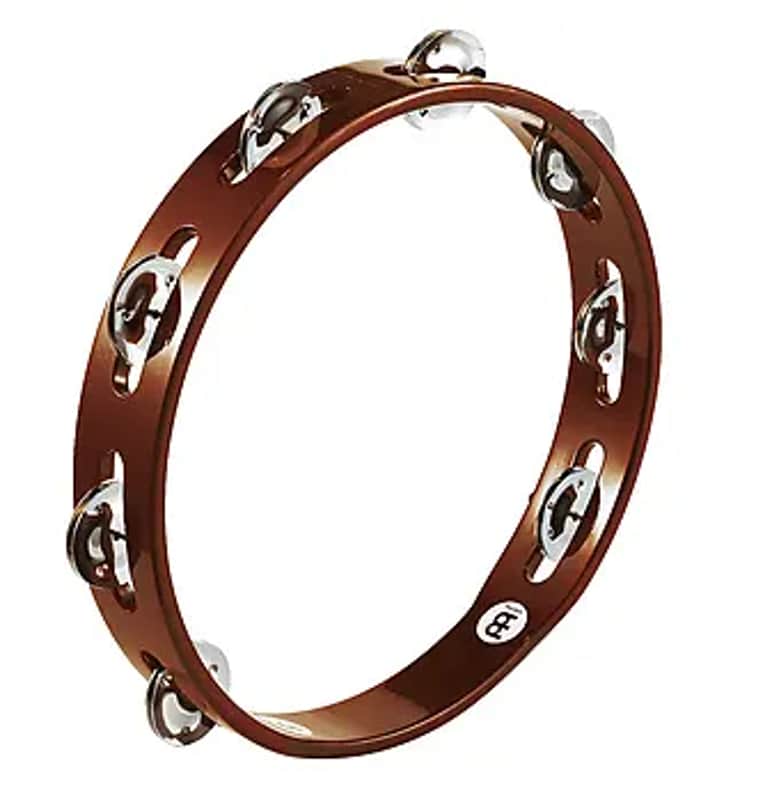 Meinl TA1AB 10" Traditional Wood Tambourine with Single Row Steel Jingles image 1