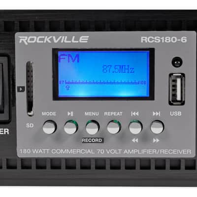 Rockville 6-Zone Amp+32 White 5" Ceiling Speakers for Restaurant/Bar/Cafe/Office image 4
