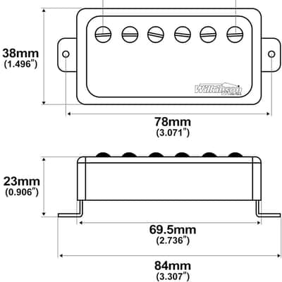 Wilkinson Humbucker Pickups - WOHHB 'HOT' Black - Bridge image 3