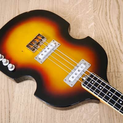 1965 Vox Model V-232 Solid Body Electric Violin Bass Guitar 100% Stock w/ohc image 9