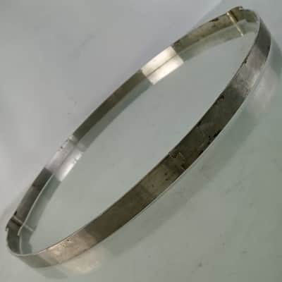 Ludwig 15"Snare Drum Resonant Straight Chopper Rim/Hoop Nickel Pioneer Vintage10 image 4