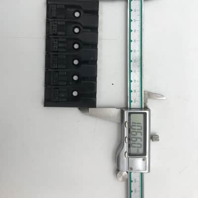 Black 6 String Bass Guitar Fixed Bridge image 10