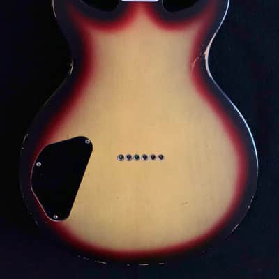 Double Cut LP Telecaster Thinline Sunburst - Nitro Relic Hybrid Guitar + Case image 6