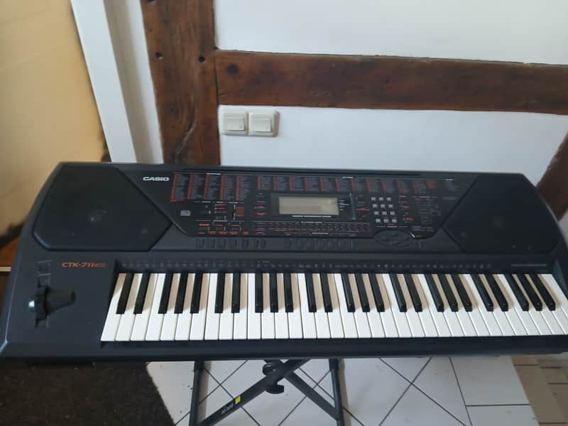 Casio  CTK 711 EX mid-90s - black fully tested image 1