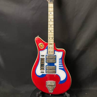 Bartolini Gemelli 4v Vintage Red Sparkling Leider Made in Italy image 2