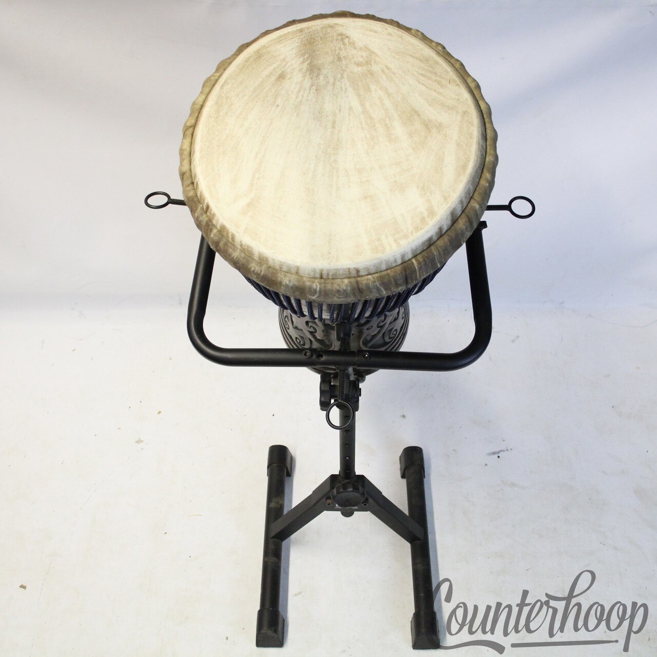 Sageman Drums Djembe+Stand Deep Carved Solid Mahogany 24x12"Large Own The Groove — main photograph