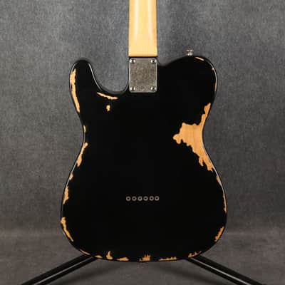 Vintage V62 ICON Electric Guitar - Distressed Black - 2nd Hand image 6