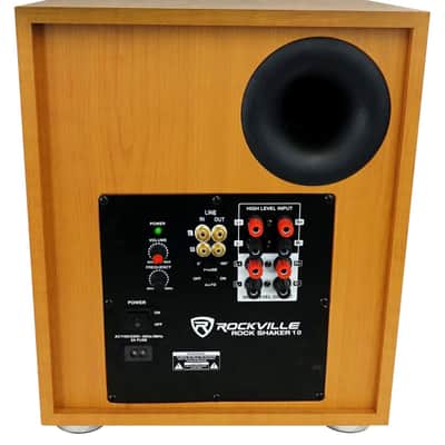 (2) Rockville RockShelf 68C 6.5" Wood Bookshelf Speakers+Bluetooth/Wifi Amp+Sub image 13