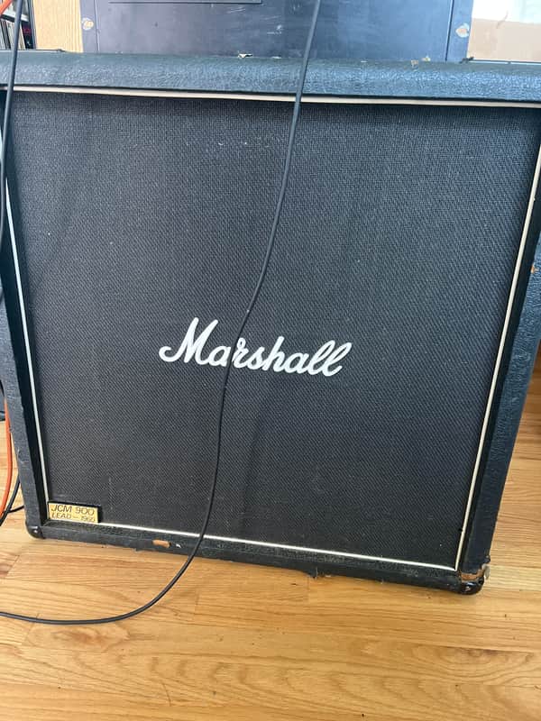 Marshall JCM 900 Lead Series Model 1960B 4x12" Straight Guitar Speaker Cabinet 1990 - 2003 - Black image 1