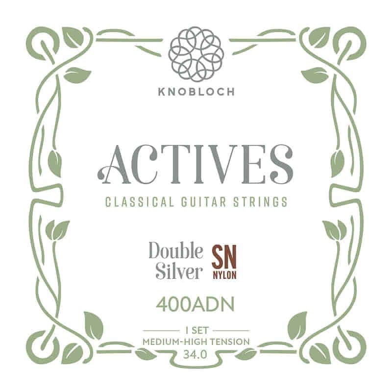 Strings for Classical Guitar Knobloch Actives 400ADN Medium-High Tension Double SN image 1