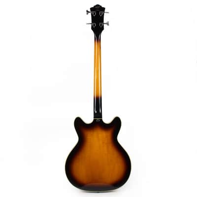 Used DeArmond By Guild Starfire Semi-Hollow Body Bass in Sunburst image 4