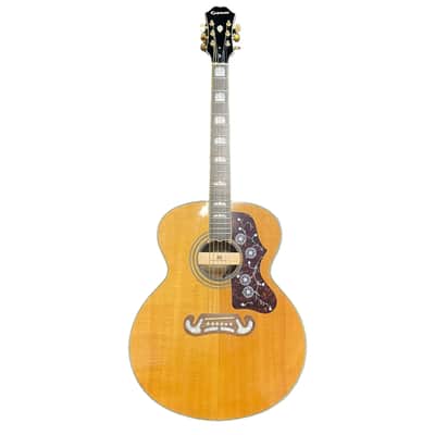 Epiphone EJ-200N Jumbo Acoustic Guitar Modified with Seymour Duncan Mounted Pickup with Hardcase Pre-Owned image 1