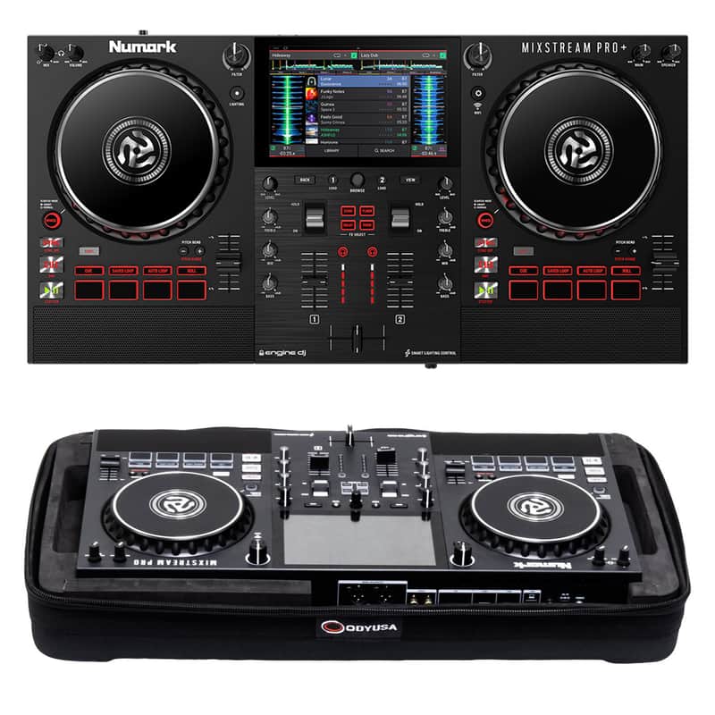 Numark Mixstream Pro+ Console + Odyssey BPRMIXSTREAMPRO Soft Case PROAUDIOSTAR
