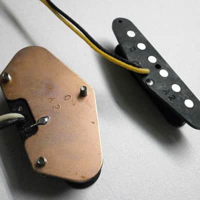 Telecaster Broadcaster A2 SET Bridge & Neck Hand Wound Fits Fender Tele Guitar by Q pickups image 7