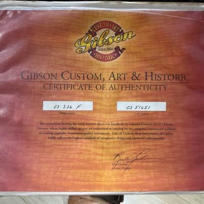 Gibson ES-336 F 2005 - stunning Flamey Custom Shop 336 killer user friendly axe ! image 11